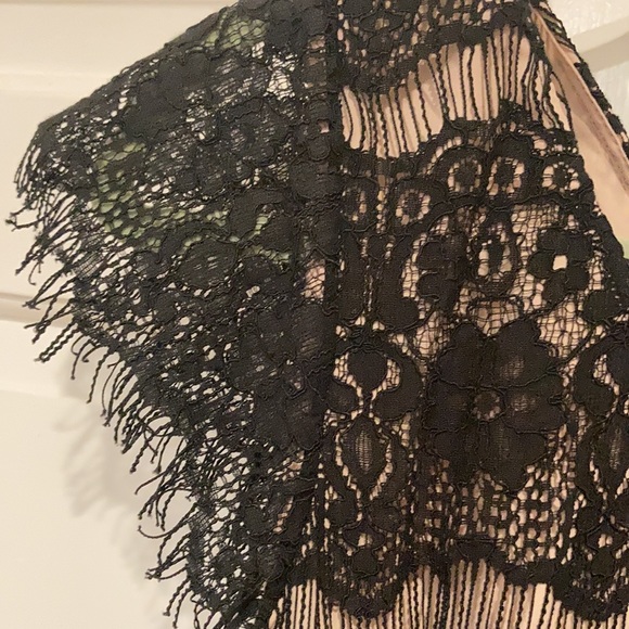 Anthropologie black lace peplum cocktail dress szS - Picture 5 of 8